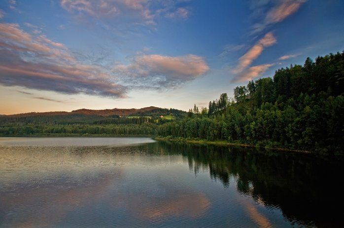 The reservoir of Lake Czerniańskie